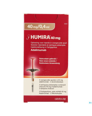 Humira 40mg/0,4ml sol inj seringue preremplie 2