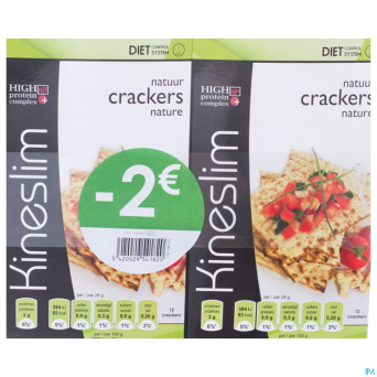 Kineslim crackers nature duo 2x6 price off