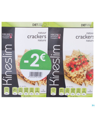 Kineslim crackers nature duo 2x6 price off