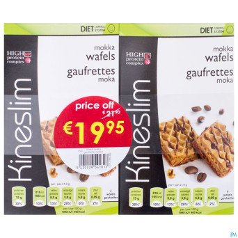Kineslim gaufrettes moka duo 2x3x2 price off