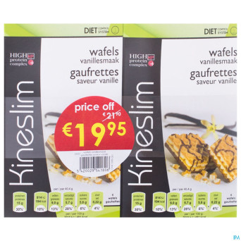 Kineslim gaufrette vanille duo 2x3x2 price off