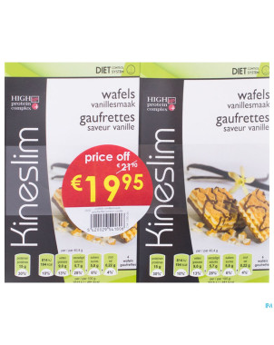 Kineslim gaufrette vanille duo 2x3x2 price off