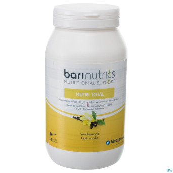 Barinutrics nutri total vanille nf 14 port.