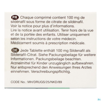 Sildenafil viatris 100mg comp pell 24