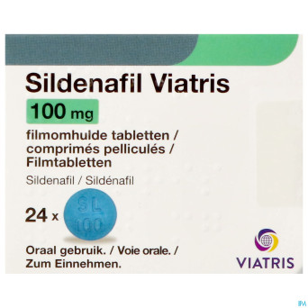Sildenafil viatris 100mg comp pell 24