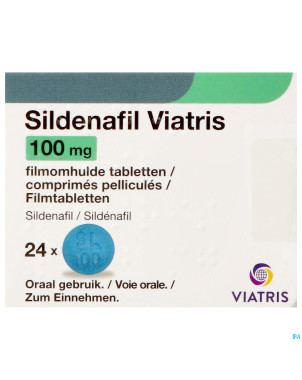 Sildenafil viatris 100mg comp pell 24
