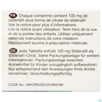 Sildenafil viatris 100mg comp pell 24
