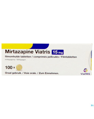 Mirtazapine viatris 15mg comp pell 100