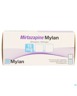 Mirtazapine viatris 15mg comp pell 100