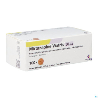 Mirtazapine viatris 30mg comp pell 100