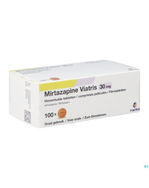 Mirtazapine viatris 30mg comp pell 100