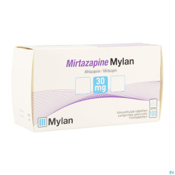 Mirtazapine viatris 30mg comp pell 100