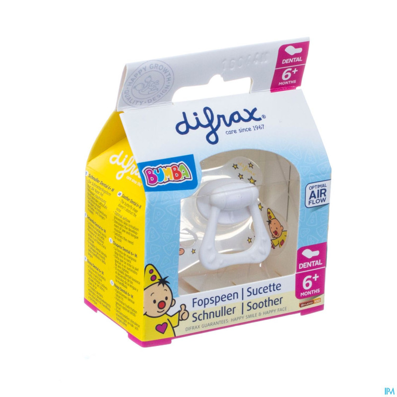 Difrax sucette dental  +6m bumba