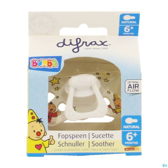 Difrax sucette natural 6m+ bumba