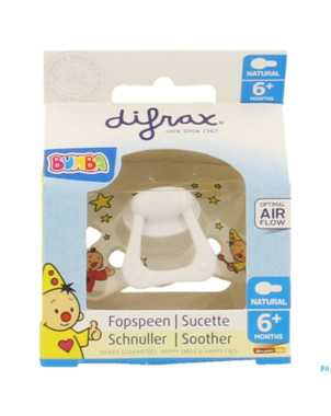 Difrax sucette natural 6m+ bumba