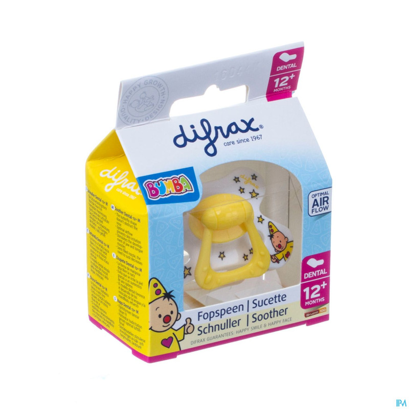 Difrax sucette dental +12m bumba