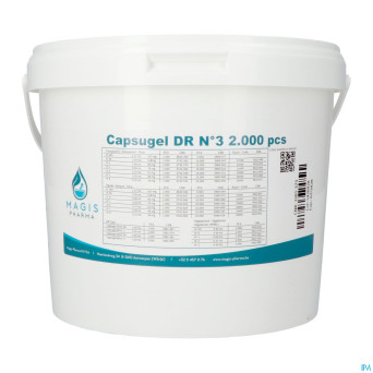 Capsugel dr gelules nr  3    2000 magis