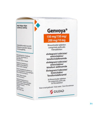 Genvoya 150mg/150mg/200mg/10mg comp pell  30