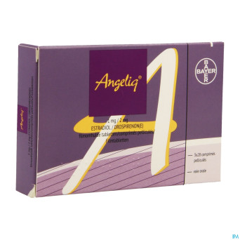 Angeliq 1mg/2mg comp pell  3 x 28 pip