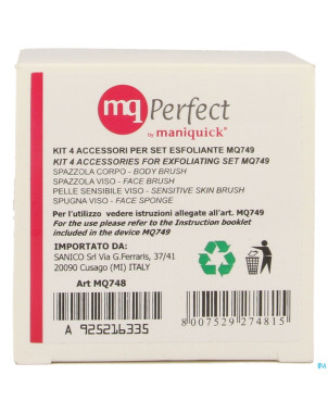Maniquick set exfoliant accessoires