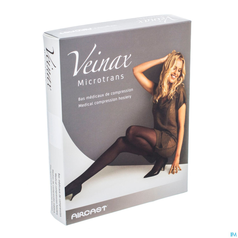 Veinax mi-bas microtrans 2 long noir taille 1