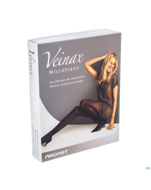 Veinax mi-bas microtrans 2 long noir taille 1