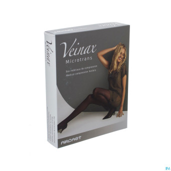 Veinax mi-bas microtrans 2 long noir taille 5