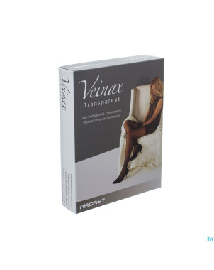 Veinax collant transparent 2 long noir taille 1