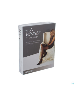 Veinax collant transparent 2 long noir taille 5