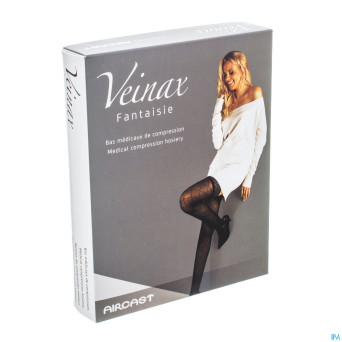Veinax collant grand losange 2 long noir taille 1