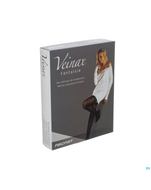 Veinax collant grand losange 2 long noir taille 1