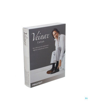 Veinax chausset. homme coton 2 long noir taille 1