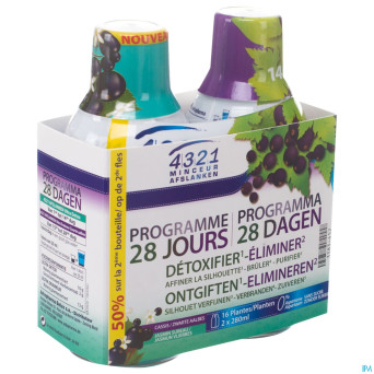 4321 ultra draineur cassis 2x280ml