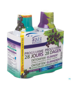 4321 ultra draineur cassis 2x280ml