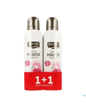 Bodysol mousse douche orchidee   2x200ml promo 1+1