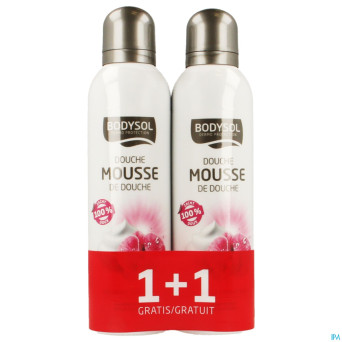Bodysol mousse douche orchidee   2x200ml promo 1+1