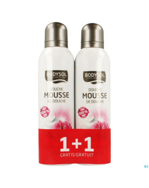 Bodysol mousse douche orchidee   2x200ml promo 1+1