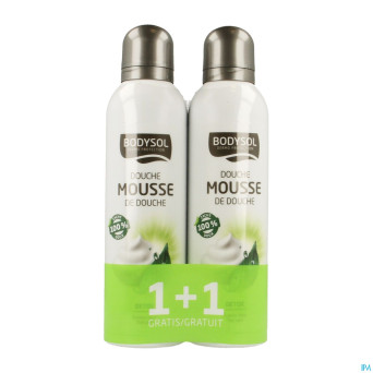 Bodysol mousse douche detox    2x200ml promo 1+1
