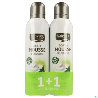 Bodysol mousse douche detox    2x200ml promo 1+1