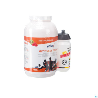 Etixx recovery shake rasp. kiwi 1,5kg + gourde