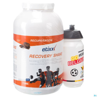 Etixx recovery shake chocolate 1,5kg + gourde