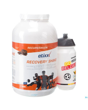 Etixx recovery shake chocolate 1,5kg + gourde