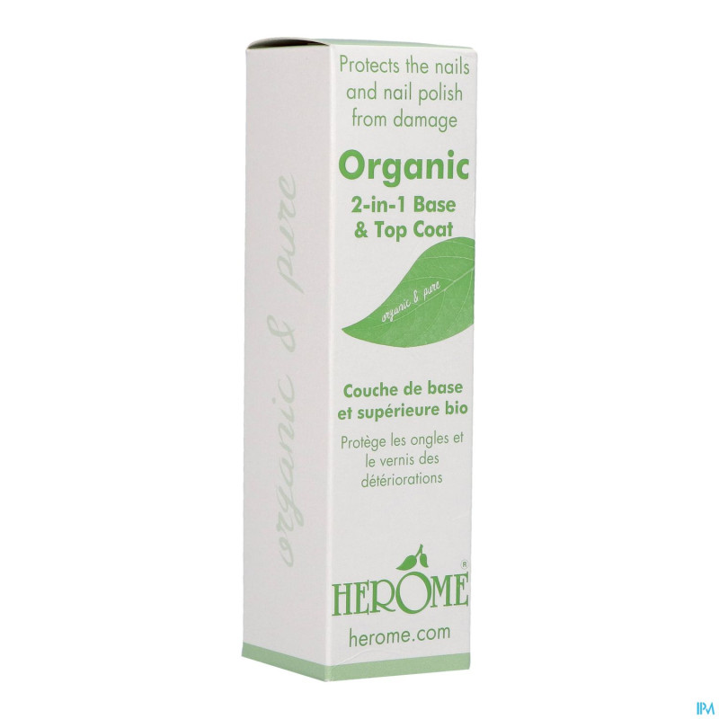 Herome organic line 2in1 base top coat   10ml 2155