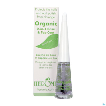 Herome organic line 2in1 base top coat   10ml 2155