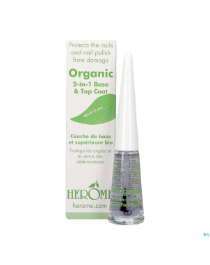 Herome organic line 2in1 base top coat   10ml 2155