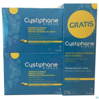 Cystiphane biorga comp 2x120+sh a/chute 200mlpromo