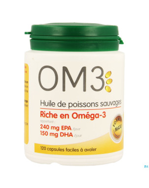 Om3 huile poisson    caps 120