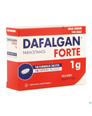 Dafalgan forte 1g impexeco comp pell 16 x 1g pip