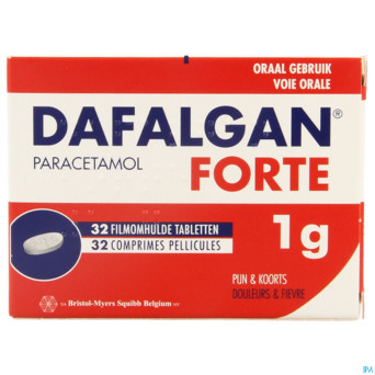 Dafalgan forte 1g impexeco comp pell 32 x 1g pip