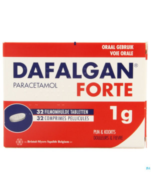 Dafalgan forte 1g impexeco comp pell 32 x 1g pip